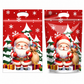 Lot de 50 sachets à bonbons de Noël, pochettes zippées autoportantes à motif dessin animé pour l'emballage de croustillants aux flocons de neige, de biscuits et d'aliments cuisinés