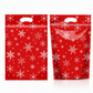 Lot de 50 sachets à bonbons de Noël, pochettes zippées autoportantes à motif dessin animé pour l'emballage de croustillants aux flocons de neige, de biscuits et d'aliments cuisinés