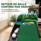 Tapis de putting de mini-golf portable, tapis d'entraînement de green de golf pour intérieur et extérieur, avec 3 trous, dimensions 264 x 19,5 cm