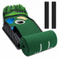 Tapis de putting de mini-golf portable, tapis d'entraînement de green de golf pour intérieur et extérieur, avec 3 trous, dimensions 264 x 19,5 cm