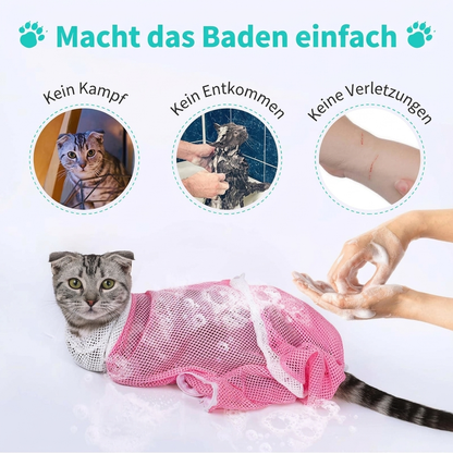 (🔥JETZT IM ANGEBOT -50% RABATT) 🐱Multifunktionale Pflege- und Bade Tasche für Haustiere