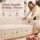 🎁 50 % RABATT 🛋️ Wendbarer Chenille-Sofaüberwurf, weicher Weihnachts-Sofabezug 🎄