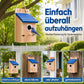 Wetterbeständiges Vogelhaus aus Holz für den Außenbereich
