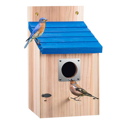 Wetterbeständiges Vogelhaus aus Holz für den Außenbereich
