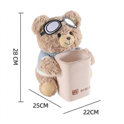 Niedlicher Teddybär Plüsch Auto Taschentuchhalter & Aufbewahrungsbox